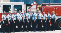 Fire Fighters at Fire Station Dedication 2002.